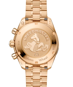 Alternative view of Omega Speedmaster 38 Green Dial 38mm with Diamonds Moonshine�?18k Rose Gold Bracelet 324.55.38.50.60.001