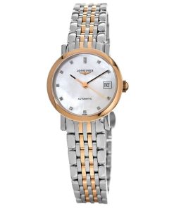 Longines Women's L4.309.5.87.7 Elegant Rose-Tone Stainless Steel Watch
