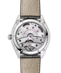Alternative view of Omega De Ville Trésor 40mm Grey Dial Stainless Steel Leather Strap 435.13.40.21.06.001