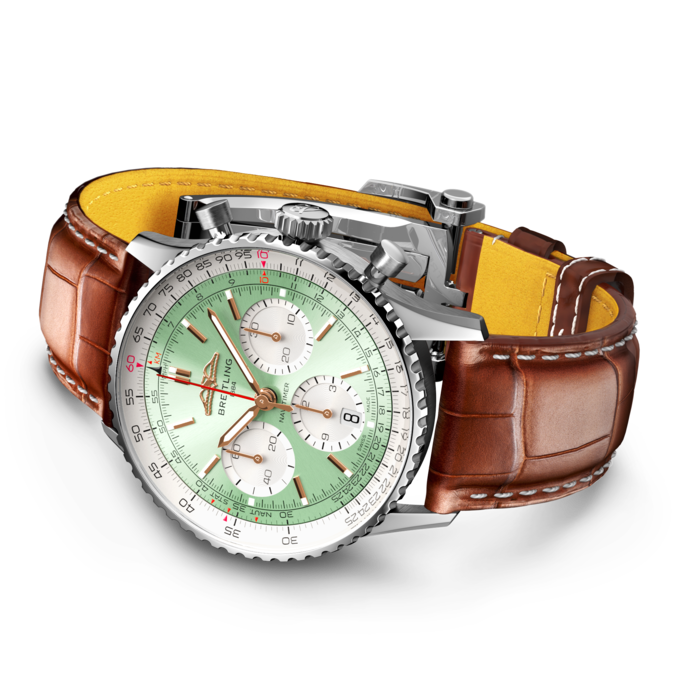 Breitling AB0139211L1P1 Navitimer B01 Green Dial - Νew - Image 4