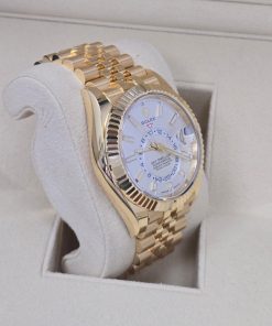 Alternative view of Rolex  Sky-Dweller 42mm 336938-0006 Yellow Gold White Dial Jubilee