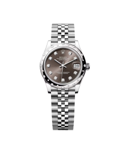 Rolex Datejust m278344 Dark Grey Dial 31mm Domed Diamond