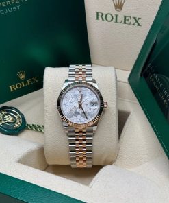 Alternative view of Rolex Datejust m278271-0031/0032 Silver Floral Motif 31mm Dial Oyster Bracelet Watch
