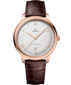 Omega De Ville Prestige 40 mm Silver Dial  Sedna�?18k Rose Gold Strap 434.53.40.20.02.001