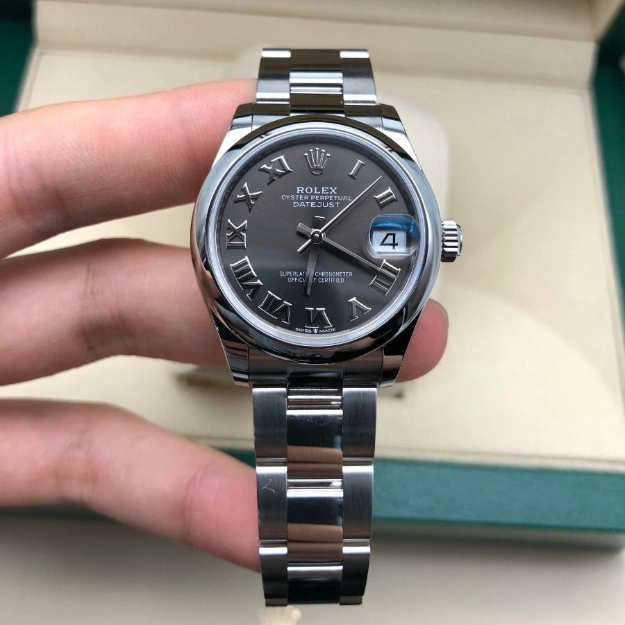 Rolex Datejust m278240-0015/0016 31mm Dark Grey Roman Domed Bezel Oyster Oystersteel - Image 4