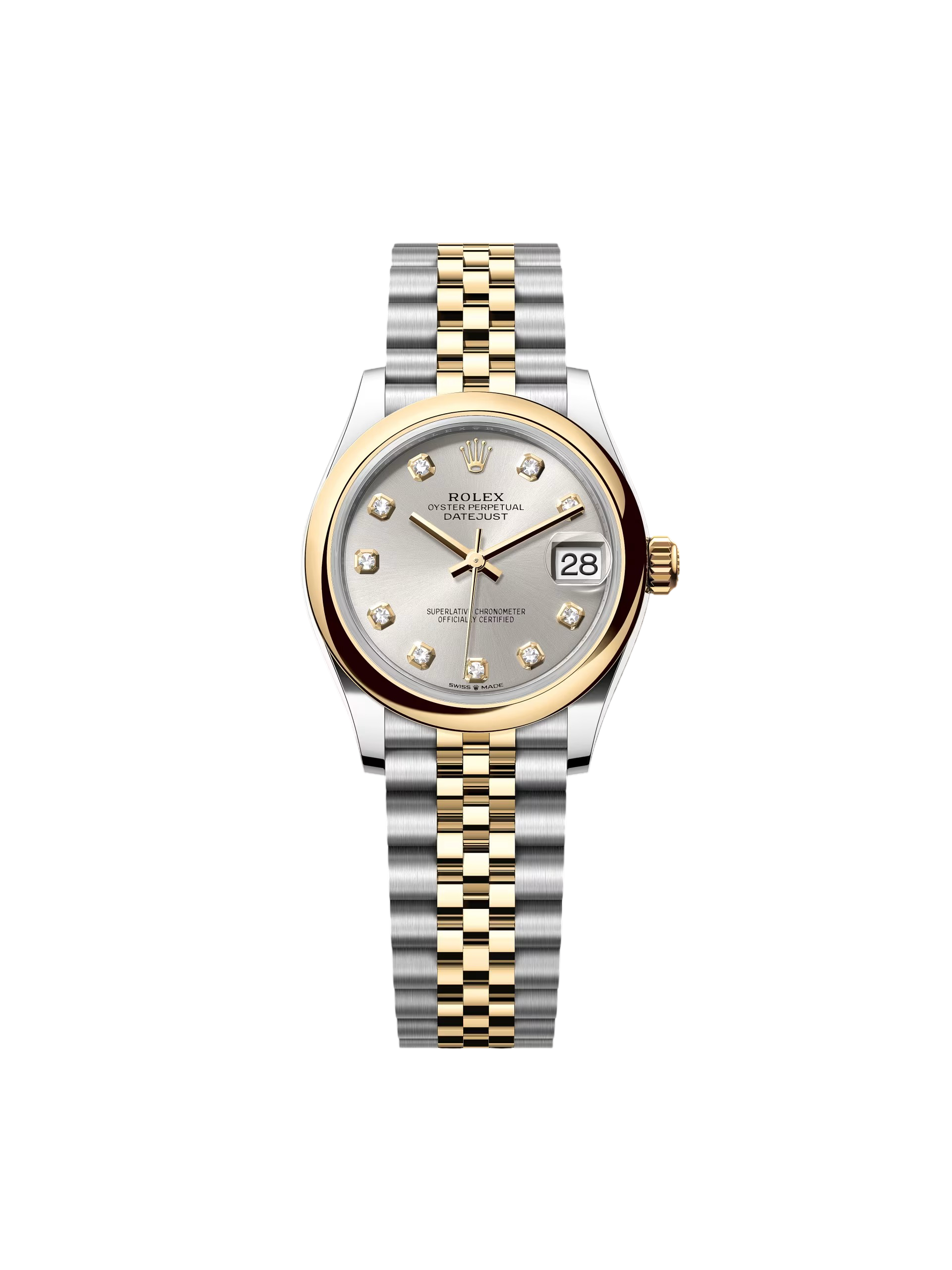 Rolex Datejust m278243-0019/0020 31mm Silver Dial Yellow Rolesor Oyster Watch - Image 15