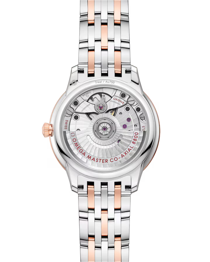 Omega De Ville Prestige 34mm White Dial Stainless Steel and Sedna�?18k Rose Gold Bracelet 434.20.34.20.05.001 - Image 2