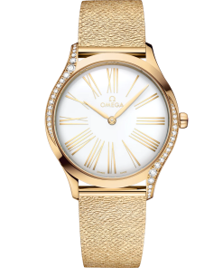 Omega De Ville Trésor 36mm White Dial with Diamonds Moonshine�?18k Rose Gold Bracelet 428.55.36.60.04.001