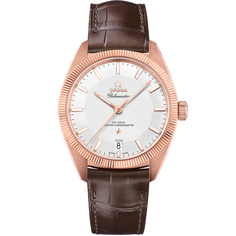 Omega Constellation Globemaster 39mm Silver Dial Sedna�?18k Rose Gold Strap 130.53.39.21.02.001