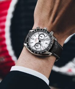 Alternative view of Omega Speedmaster Racing White Dial 44.25mm Stainless Steel Strap 329.33.44.51.04.001