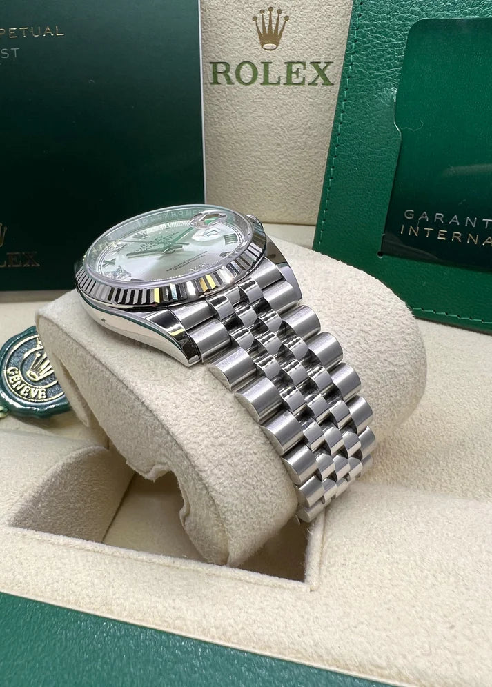Rolex Datejust 36mm 126234 White Roman Dial Oyster Stainless Steel Mens - Image 14