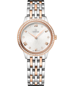 Omega De Ville Prestige, 18k Sedna�?Gold, Stainless Steel and Diamond-set, 27.5mm Quartz 434.25.28.60.52.001