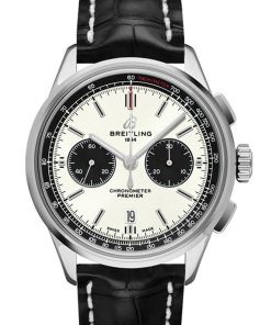 �?024 Hot Sale】【Father's Day event coming】Breitling Premier B01 Chronogragh 42mm BLACK CROC AB0118221 G1P1