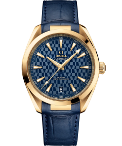 OMEGA Seamaster Aqua Terra 41mm Blue Dial 18k Yellow Gold Strap 522.53.41.21.03.001