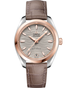 Omega Seamaster Aqua Terra 150M 34 mm Grey Dial Stainless Steel and Sedna�?18k Rose Gold Strap 220.23.34.20.06.001