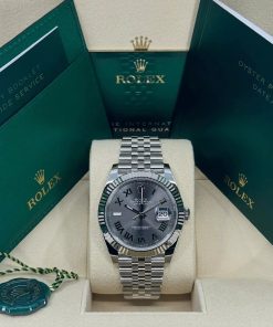 Alternative view of Rolex  Datejust 36mm 126234 Datejust Slate Roman Dial Jubilee Watch