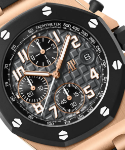 Alternative view of Audemars Piguet OFFSHORE Pink Gold Anthracite Grey Dial CHRONOGRAPH 42mm 26238OK.OO.A002CA.01
