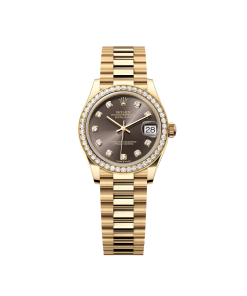 Rolex Datejust m278288RBR-0030 Dark Grey 31mm Dial President Bracelet Watch