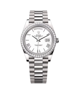 Rolex  Day-Date 40mm 228349RBR-0039 White Dial President Bracelet