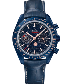 Omega Speedmaster Moonphase Blue Dial 44.25mm Blue ceramic Strap 304.93.44.52.03.002