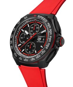 Alternative view of TAG Heuer Formula 1 Chronograph Automatic 44mm Mens Watch Red CBZ2085.FT8093