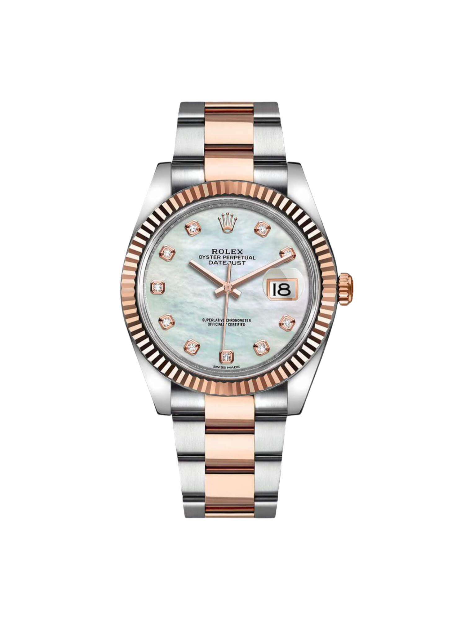 Rolex Datejust 41mm 126331 MOP Diamond Jubilee Steel and Rose Gold Watch - Image 2