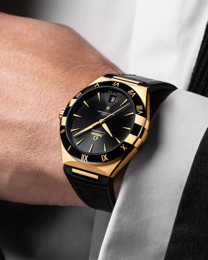 Omega Constellation Gents' Selection 41mm Black Dial 18k Yellow Gold Strap 131.63.41.21.01.001 - Image 4