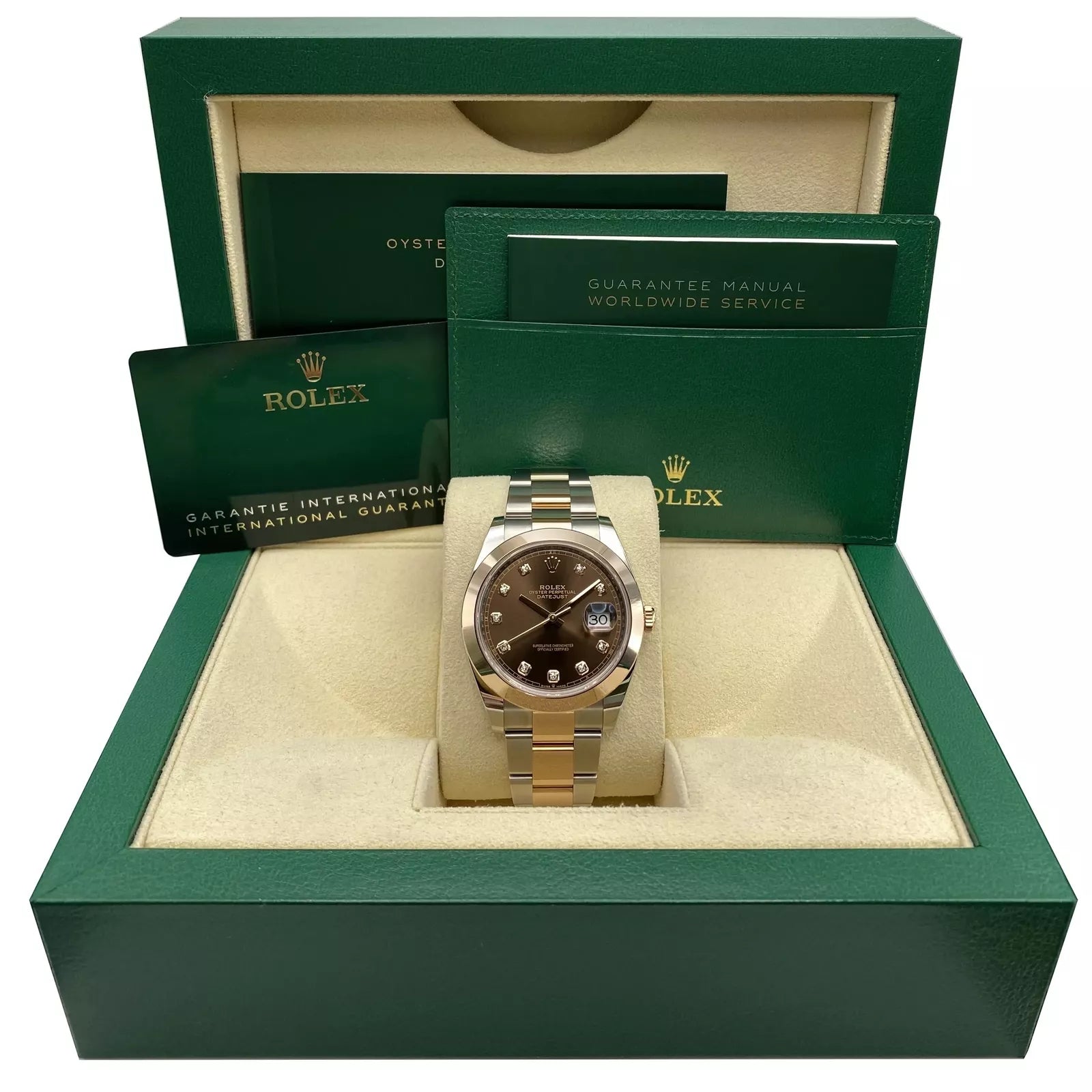 Rolex Datejust 41mm 126301 Chocolate Diamond Jubilee Steel and Everose Gold Watch - Image 13