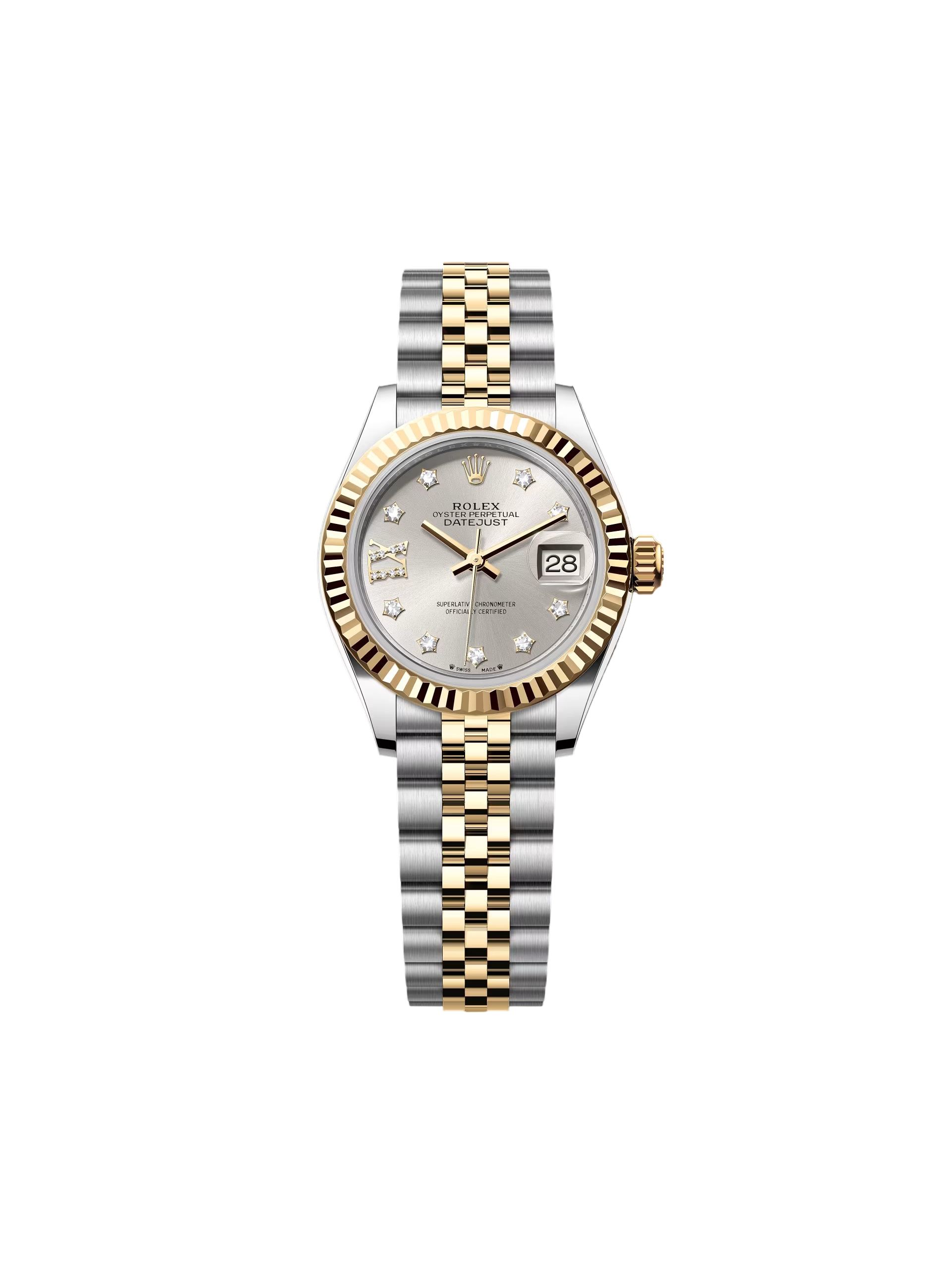 Rolex Lady-Datejust 28mm 279173 Silver Diamond Dial Oyster Bracelet - Image 5