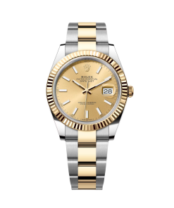 Alternative view of Rolex  Datejust 41mm 126333 Champagne Index Jubilee Steel and Yellow Gold Mens Watch