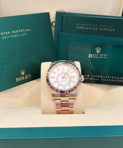 Alternative view of Rolex  Sky-Dweller 42mm 336935-0003 Rose Gold White Dial Oyster