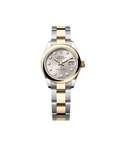 Alternative view of Rolex Lady-Datejust 28mm 279163 Silver Diamond Dial