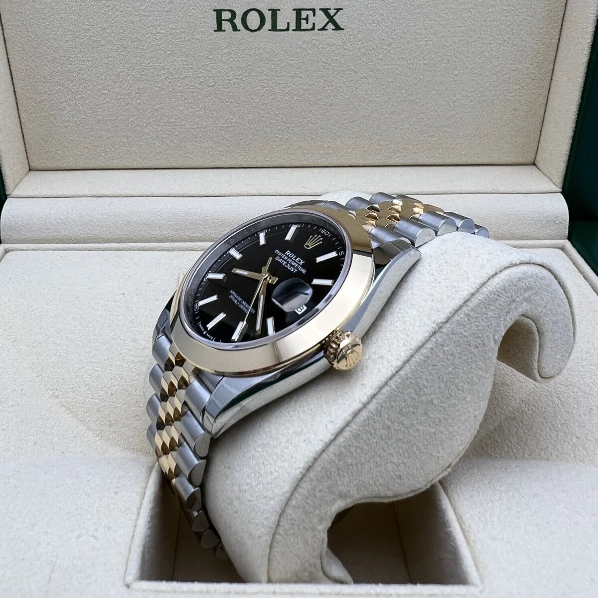Rolex Datejust 41mm 126303 Black Index Jubilee 41mm Steel and Yellow Gold Mens Watch - Image 10