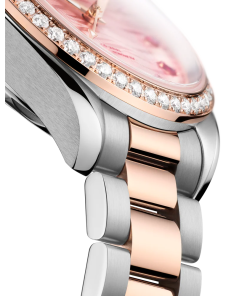 Alternative view of Omega Seamaster Aqua Terra 150M 34 mm Pink Dial with Diamonds Stainless Steel and Sedna�?18k Rose Gold Bracelet 220.25.34.20.60.001