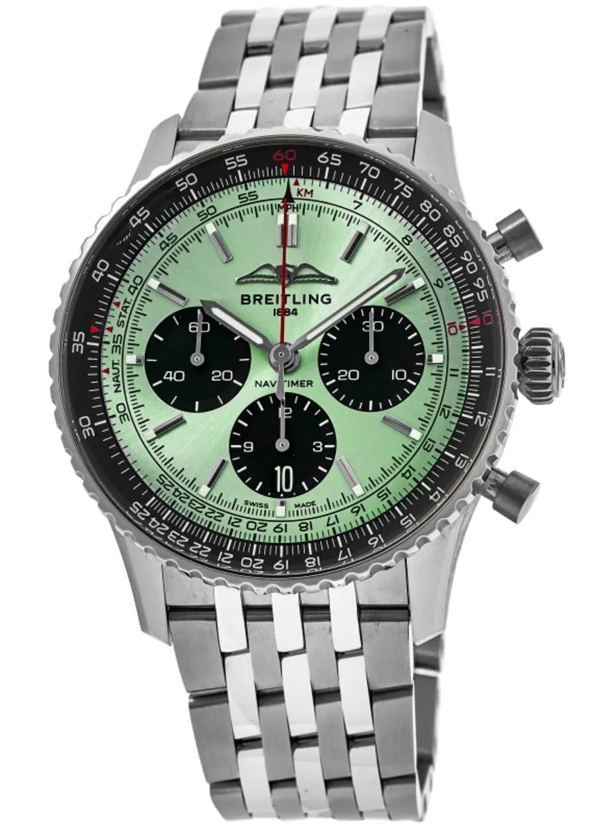 Breitling AB0138241L1A1 Navitimer B01 Green Dial - Νew - Image 3