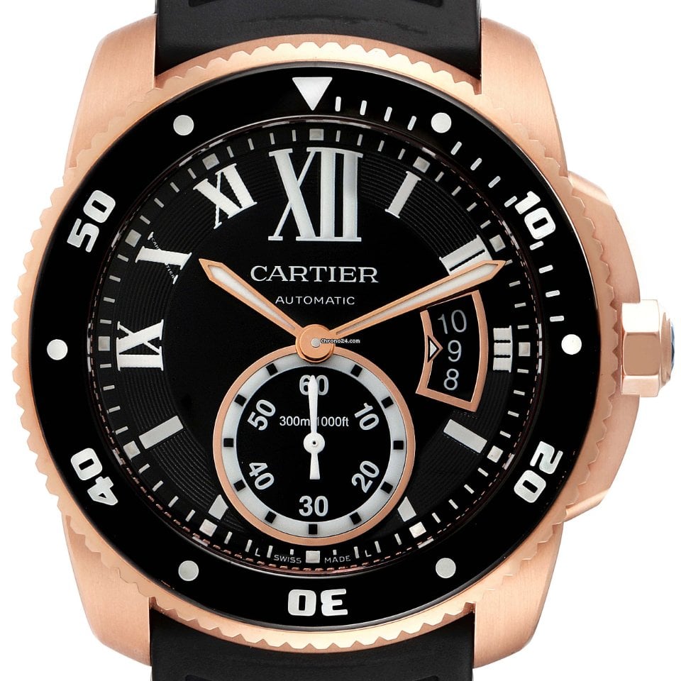 Cartier Calibre Rose Gold Black 42mm - Image 8