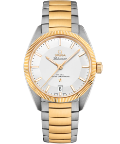 Omega Constellation Globemaster 39mm Silver Dial 18k Yellow Gold and Stainless Steel Bracelet 130.20.39.21.02.001