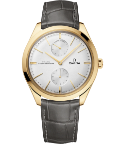 Omega De Ville Trésor 40mm Silver Dial 18k Yellow Gold Strap 435.53.40.22.02.001
