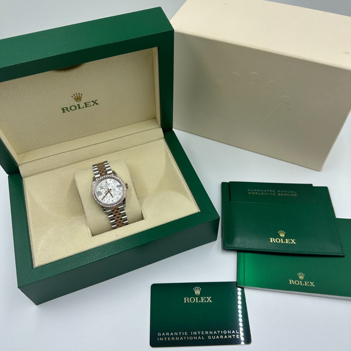 Rolex Datejust m278381-0031/0032 Silver Floral Motif Diamond Dial Diamond-Set Bezel 31mm - Image 19