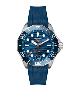 TAG Heuer Aquaracer Professional 300 Date 42mm Mens Watch Blue Rubber WBP5111.FT6259