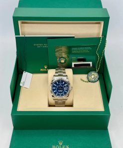 Alternative view of Rolex  Sky-Dweller 42mm 336934-0005 Stainless Steel Blue Dial Jubilee