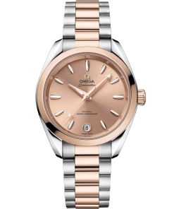 Omega Seamaster Aqua Terra Shades 34 mm Pink Dial Stainless Steel and Sedna�?18k Rose Gold Bracelet 220.20.34.20.10.001