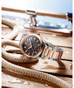 Alternative view of OMEGA Seamaster Aqua Terra 41mm Grey Dial Stainless Steel and Sedna�?18k Rose Gold Bracelet 220.20.41.21.06.001