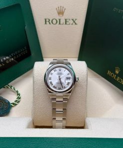Alternative view of Rolex Lady-Datejust 28mm  m279160 Oyster Perpetual Silver Dial Oyster Bracelet