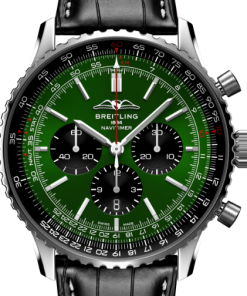 Alternative view of Breitling AB0137241L1P1 Navitimer B01 Green Dial - Νew