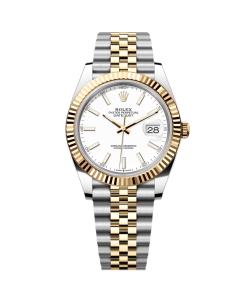Rolex  Datejust 41mm 126333 White Index Oyster Steel and Yellow Gold Mens Watch