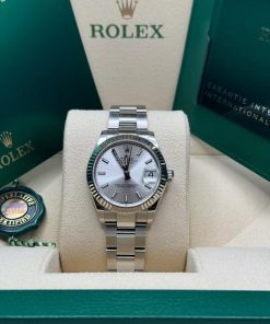 Alternative view of Rolex Datejust m278274-0011/0012 Silver Dial 31mm Fluted Bezel Oyster Bracelet