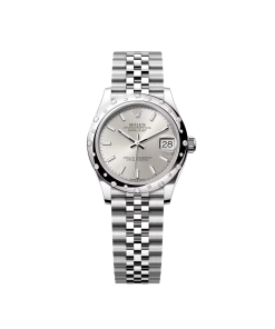 Alternative view of Rolex Datejust m278344 Silver Dial 31mm Domed Diamond