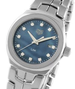 Alternative view of TAG Heuer Link Date Quartz Date 32mm Mother Of Pearl Ladies Watch WBC1313.BA0600