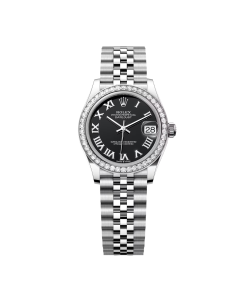 Alternative view of Rolex Datejust m278384RBR Bright Black 31mm Dial Oyster Watch